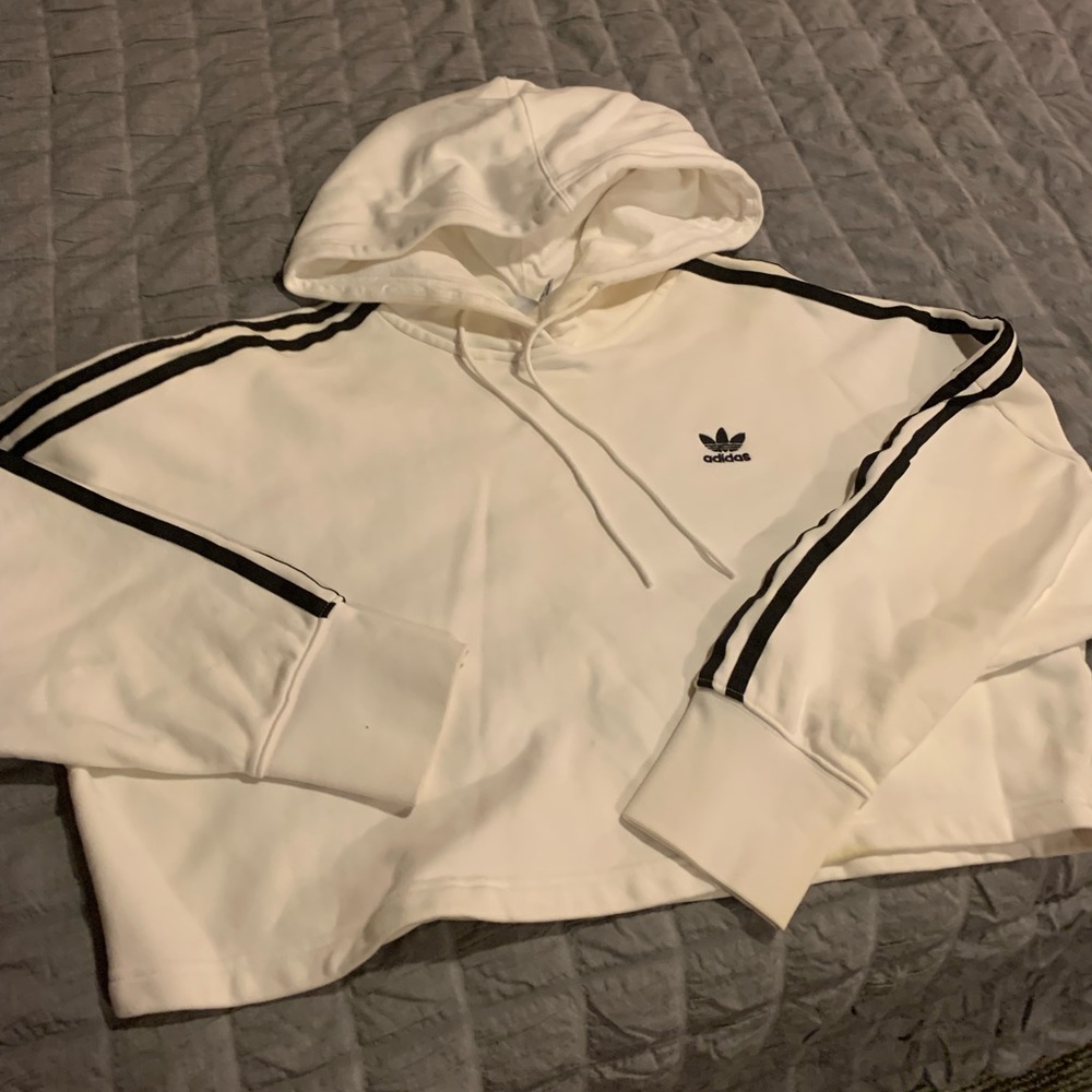 Womens Adidas cropped hoodie
